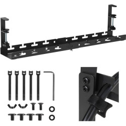 organizzatore di cavi sotto la scrivania mc-103 b nero [akmclksaomc103b]
