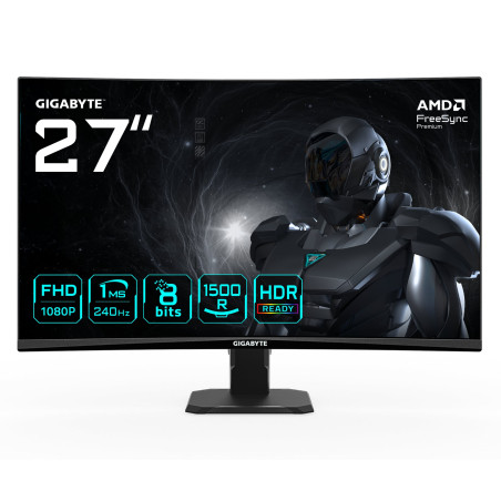 monitor led 27'' gigabyte gs27fc2 full hd 1920x1080/1ms/classe