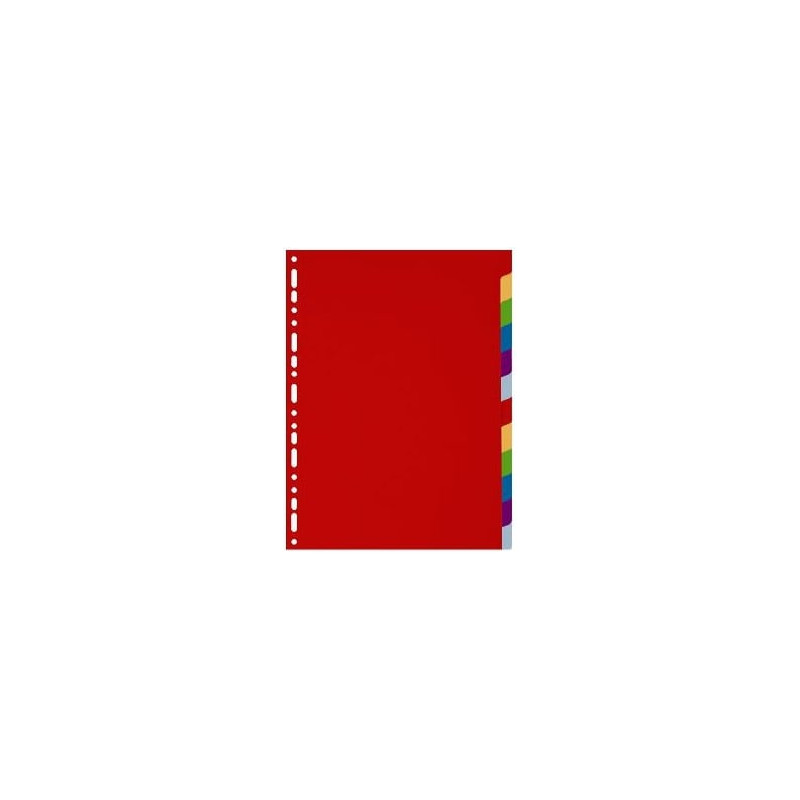 divisori exacompta 12 tasti a4 in ppl assortiti [4912e]