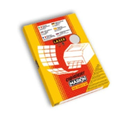 Etichette markin adesive a/400 argento 100 fogli a4 (65 etichette/fogli