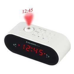 radiosveglia majestic rs-137 bianca proiez.am/fm 2 all