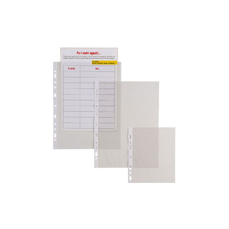 25 buste forate 30x22-150 liscio a4-album pesanti atla t