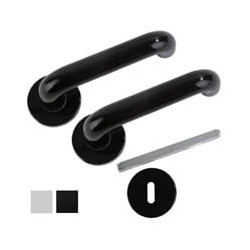 Maniglia lia nylon 8 rosetta bianca [ghidini ]