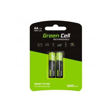 pile green cell 2x akumulator aa hr6 2600mah [gr05]