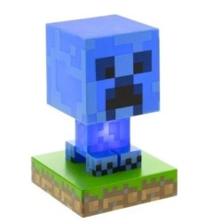 lampada paladone minecraft charged creeper icon blu [pp8004mcf]