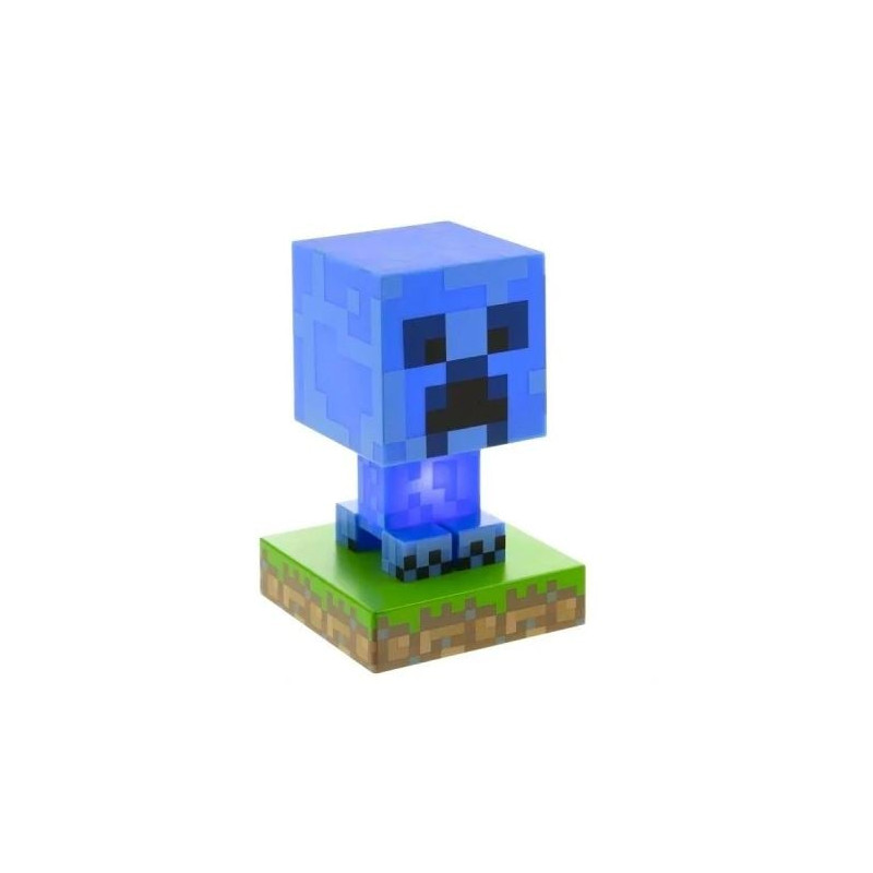 lampada paladone minecraft charged creeper icon blu [pp8004mcf]