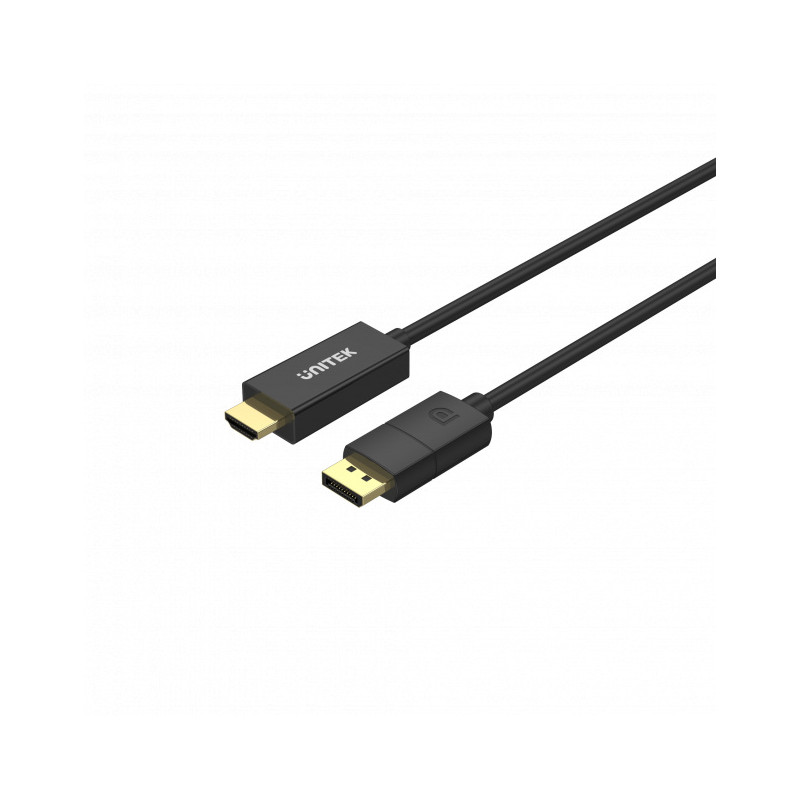 cavo adattatore unitek v1608a displayport 1.2 a hdmi 4k 60hz 1.8m