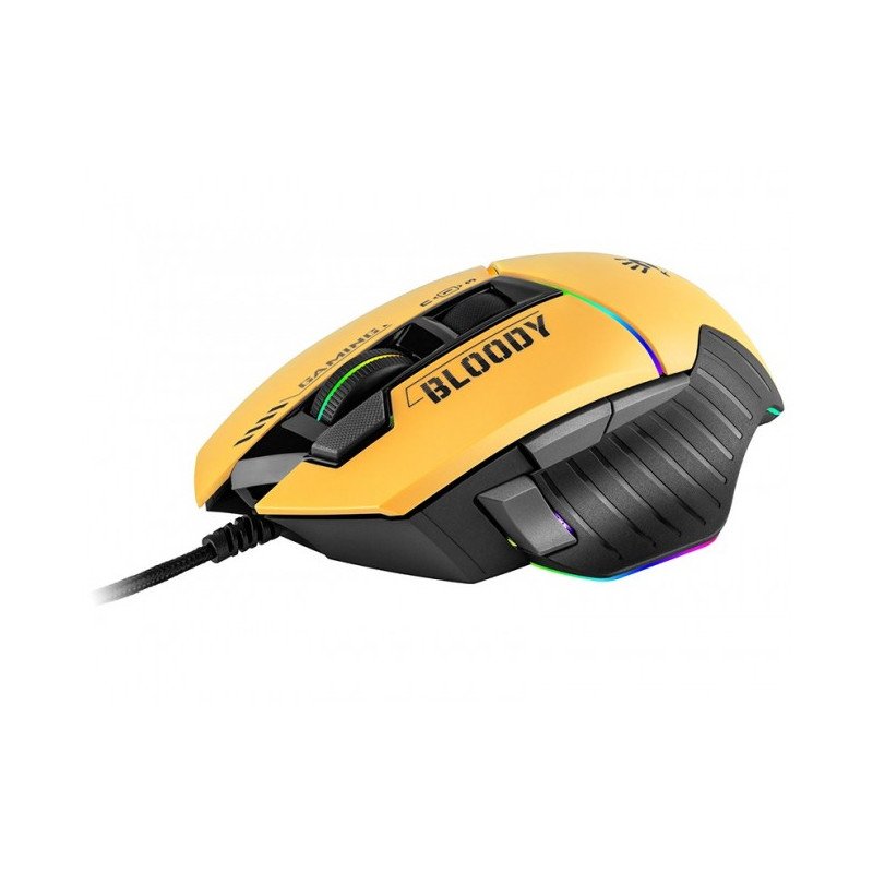 mouse a4tech bloody w95max usb sport lime con fili ottico 12000dpi
