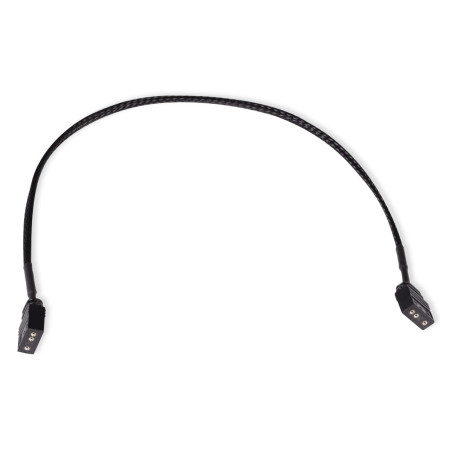 cavo di prolunga alphacool argb 3pin a 3pin con maniche 30cm nero
