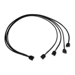cavo alphacool splitter y rgb 3pin a 4x3pin 60cm nero [18712]