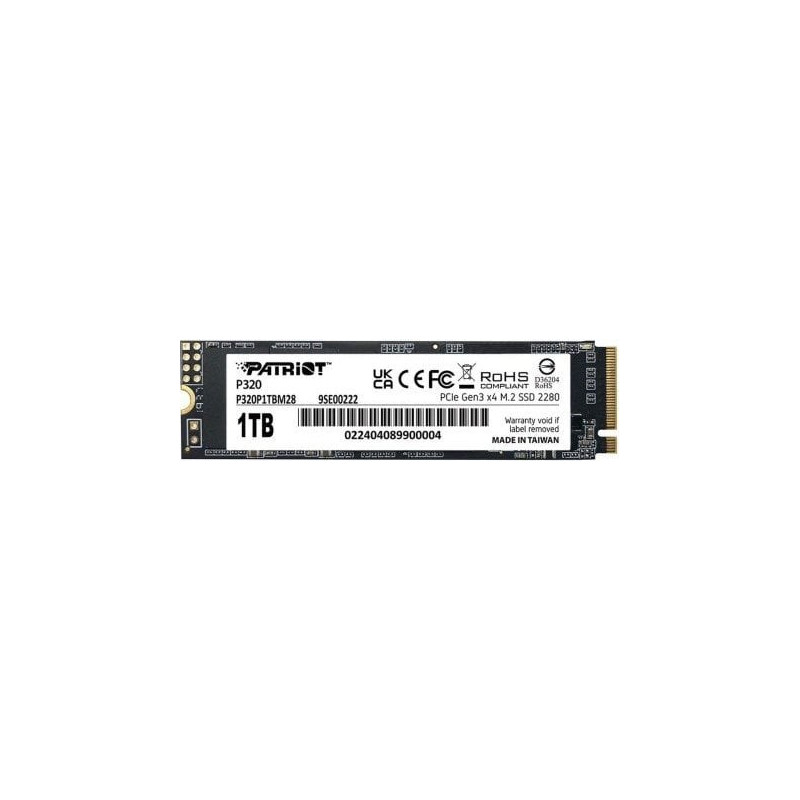 ssd 1tb patriot viper m.2 pci-ex4 nvme 3gb/s bianco [p320p1tbm28]