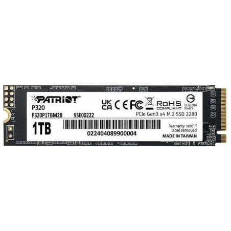 ssd 1tb patriot viper m.2 pci-ex4 nvme 3gb/s bianco [p320p1tbm28]