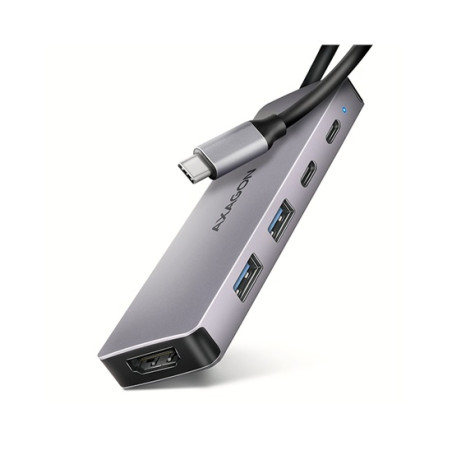 hub usb axagon hmc-5h60 hdmi 4k 2xusb-a/1xusb-c grigio