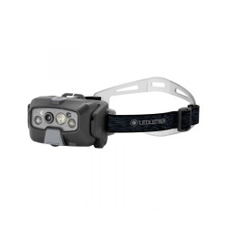 lampada frontale ledlenser hf8r core ricaricabile 1600lm grigio/giallo