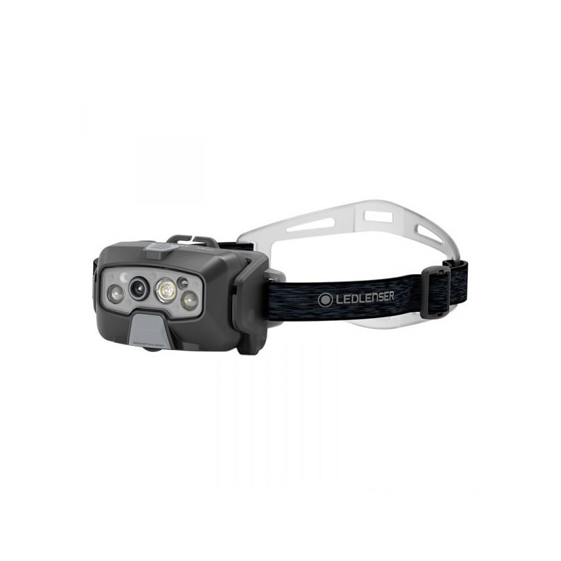 lampada frontale ledlenser hf8r core ricaricabile 1600lm grigio/giallo