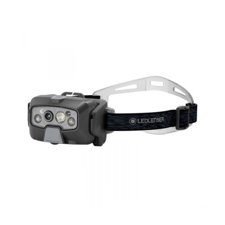 lampada frontale ledlenser hf8r core ricaricabile 1600lm grigio/giallo