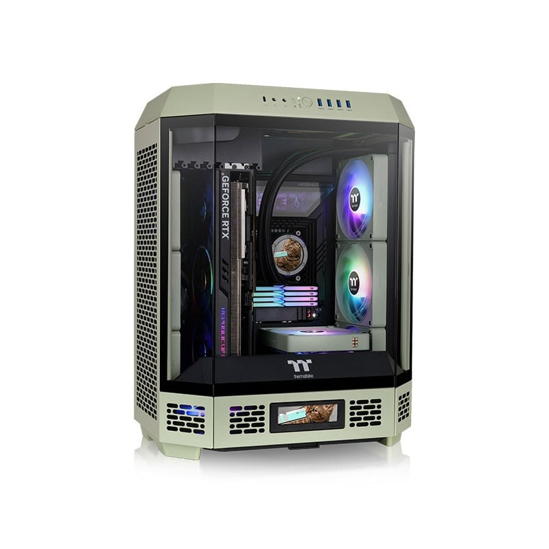 case thermaltake the tower 600 midi tower verde chiaro atx [ca-1z1-00mewn-00]