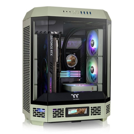 case thermaltake the tower 600 midi tower verde chiaro atx [ca-1z1-00mewn-00]