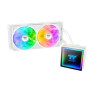 dissipatore cpu a liquido thermaltake th240 v3 argb 240mm bianco