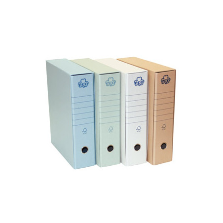 registratore a leva brefiocart eco camoscio dorso 8cm formato protocollo