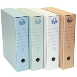 registratore a leva brefiocart eco grigio dorso 8cm formato protocollo