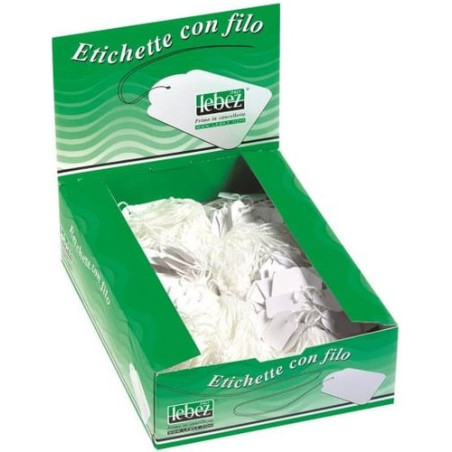 Etichette identificative lebez 500 pz. con filo a390 (22x35mm) [a390]