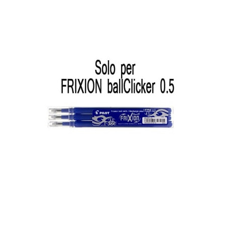 set ricariche per lame a rullo pilot frixion ball cancellabili 0.5mm