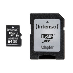 64gb scheda micro sdhc intenso uhs-i professional [3433490]