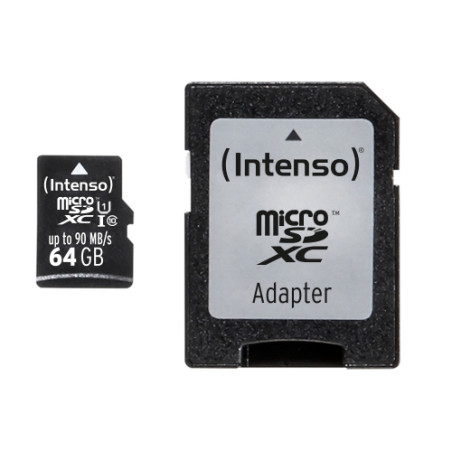 64gb scheda micro sdhc intenso uhs-i professional [3433490]