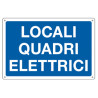cartello alluminio 30x20cm 'locale quadri elettrici' [3183]