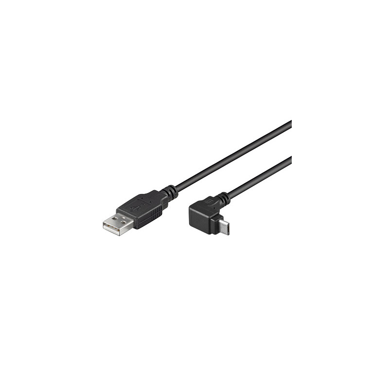 Cavo usb a maschio a micro b maschio angolato 1,8m
