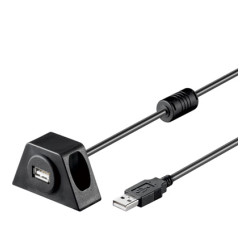 Prolunga usb 2.0 fissabile con viti 1,2 m nero