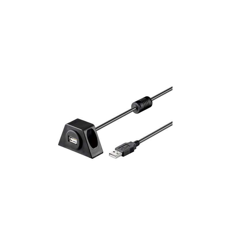 Prolunga usb 2.0 fissabile con viti 1,2 m nero