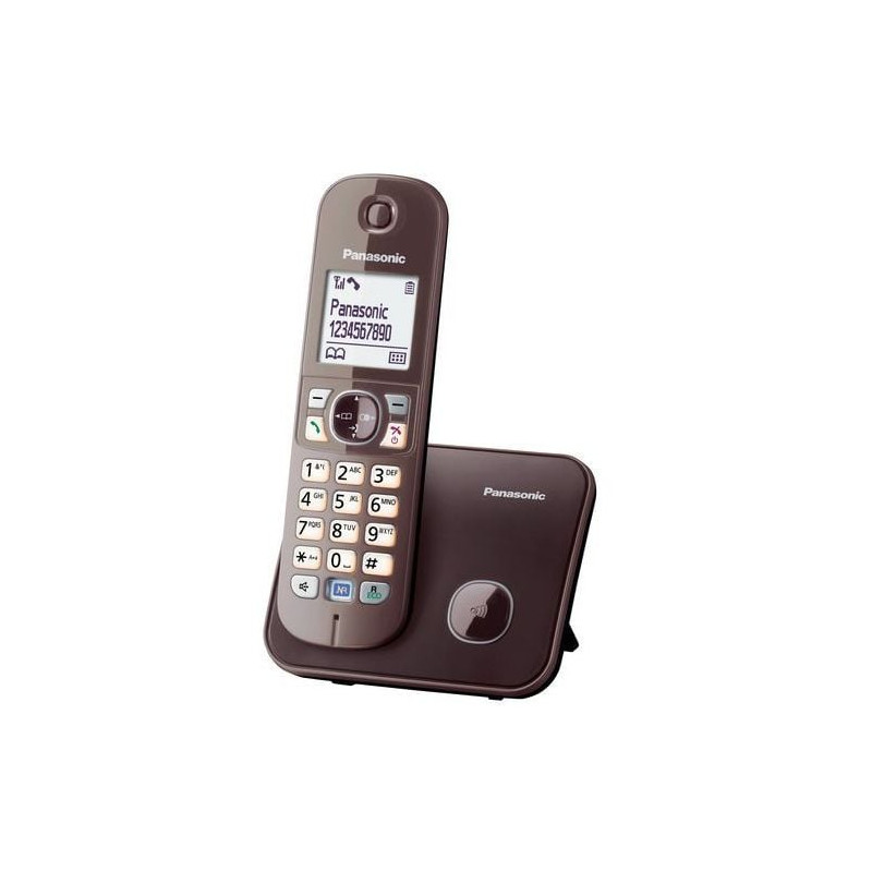 telefono cordless panasonic nero/argento [kx-tg6811 pdb]