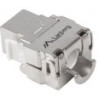presa trapezoidale lanberg keystone modulo ftp rj45 lsa cat.6a argento