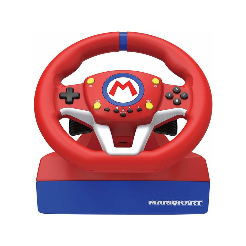 volante hori volante mario kart racing wheel pro + pedaliera