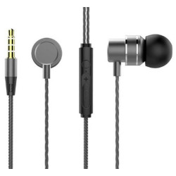 auricolari lenovo hf118 metal earbuds nero