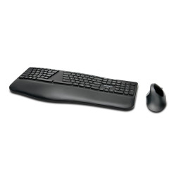 set mouse e tastiera kensington pro fit ergo wireless italiana nero