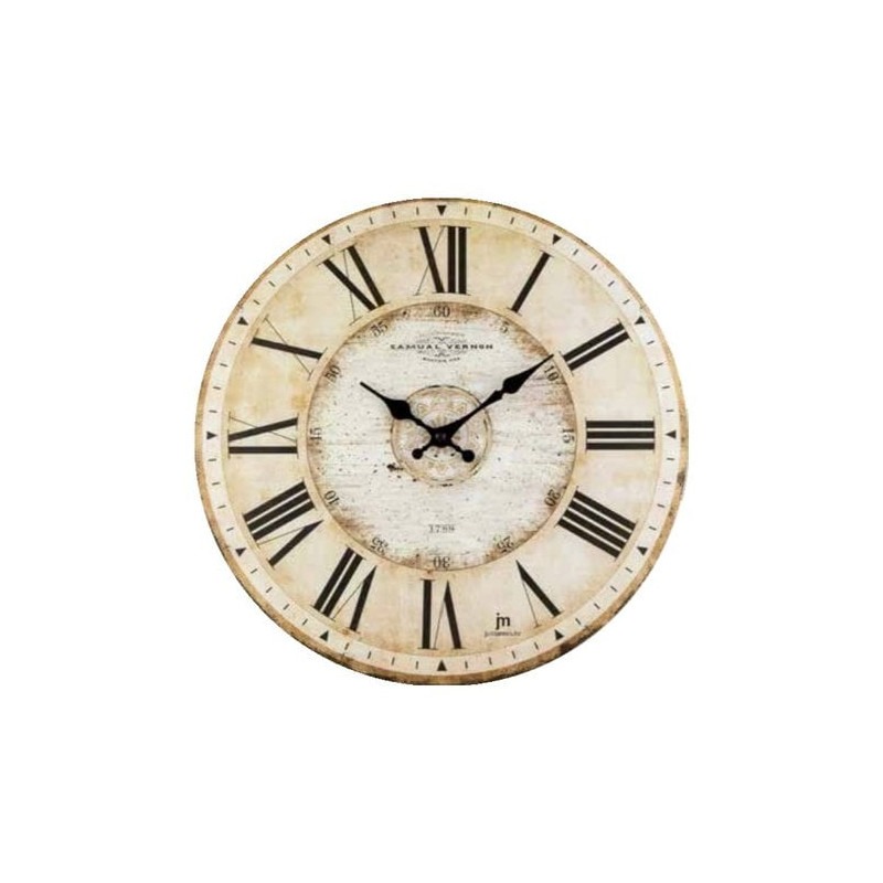 orologio da parete lowell d33.5cm vecchio legno 21456