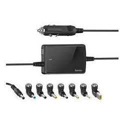 alimentatore notebook da auto hama 15-19v/70w nero [azhamnz00200008]