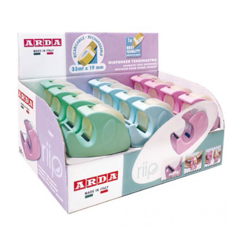 espositore arda riip per dispenser nastro adesivo 24pz assortimento