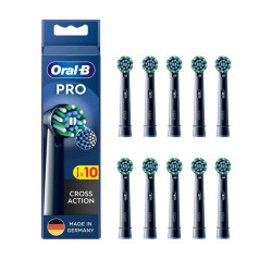 testina spazzolino elettrica oral-b pro cross action nero 10pz