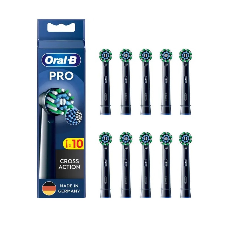 testina spazzolino elettrica oral-b pro cross action nero 10pz