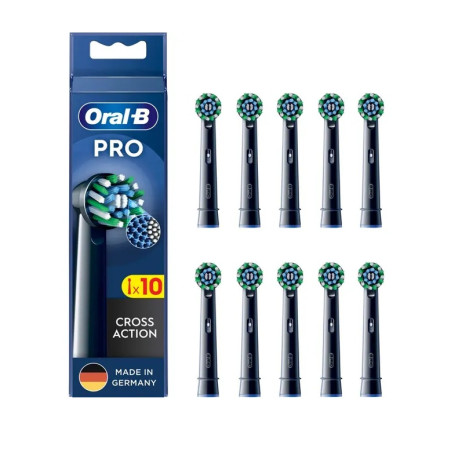 testina spazzolino elettrica oral-b pro cross action nero 10pz