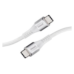 cavo dati intenso c315c nylon 1.5m usb-c/usb-c 60w bianco