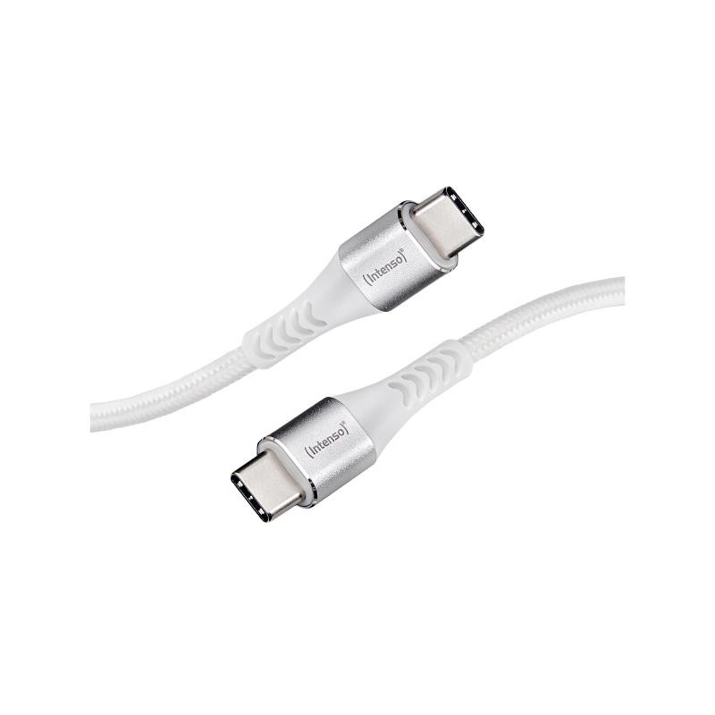 cavo dati intenso c315c nylon 1.5m usb-c/usb-c 60w bianco