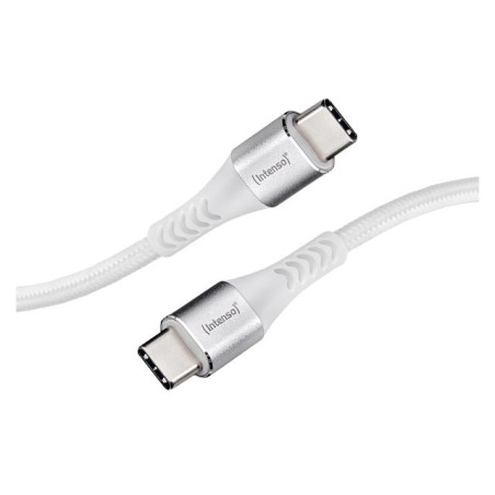 cavo dati intenso c315c nylon 1.5m usb-c/usb-c 60w bianco