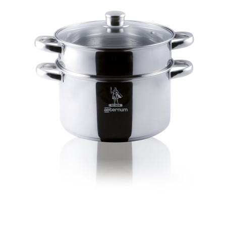 vaporiera aeternum la divina ap000082 set di pentola con coperchio