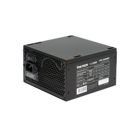 alimentatore 500w vultech vps-a500r serie essence nero [vps-a500er]