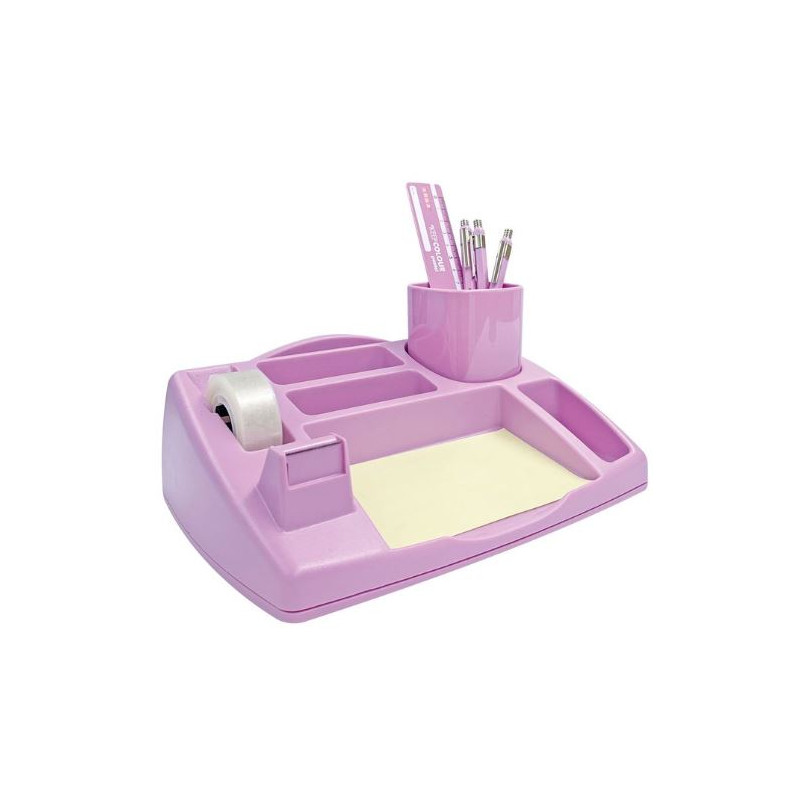 organizer da scrivania arda oliver 23.8x19.8x8cm viola pastello [4121pvi]